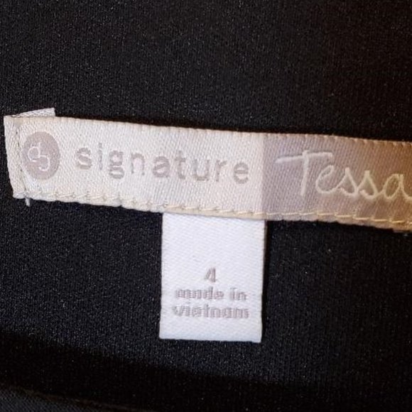 Evening Wear Black Flutter Dress Size 4 - Picture 5 of 7